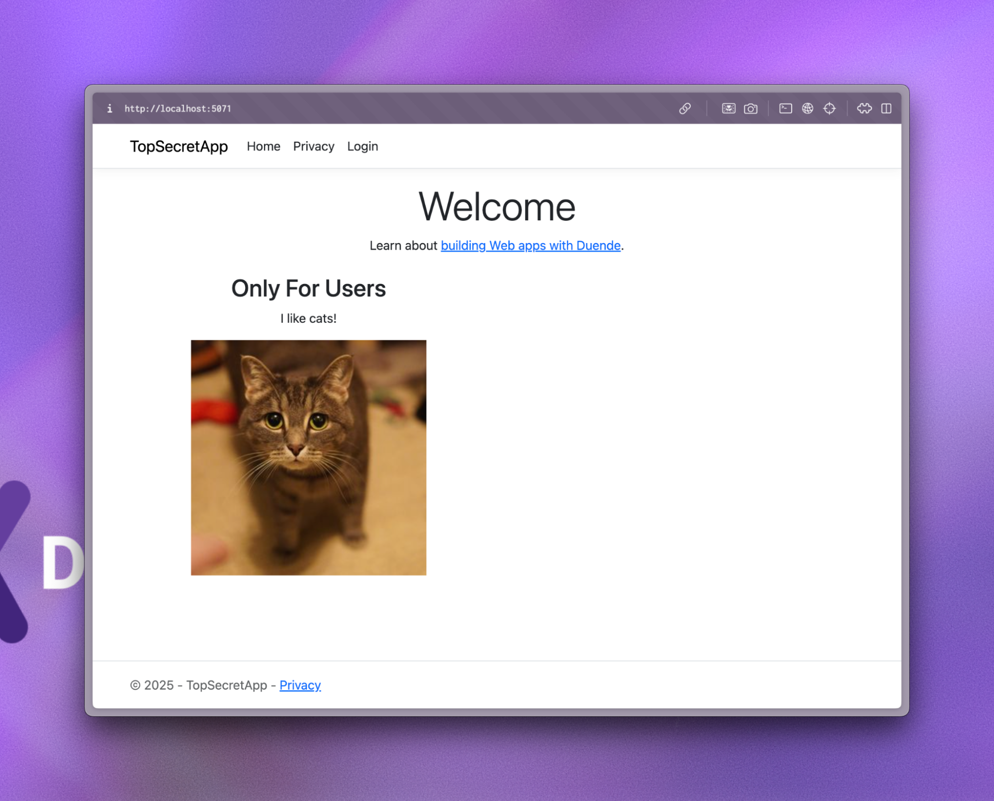 View with user permissions